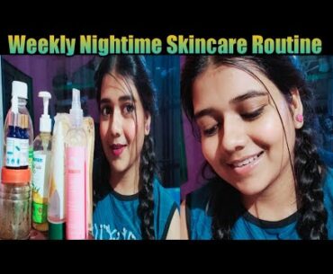 My Weekly Nightime Skincare Routine | Teenager Skincare Routine | Arpita's Beauty