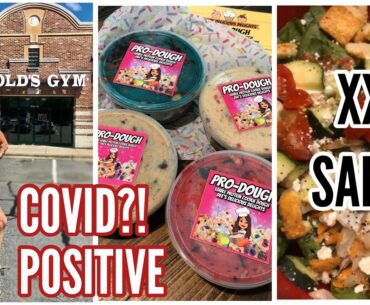 Positive COVID test!? | NEW GYM | My Nightly XXL Salad!