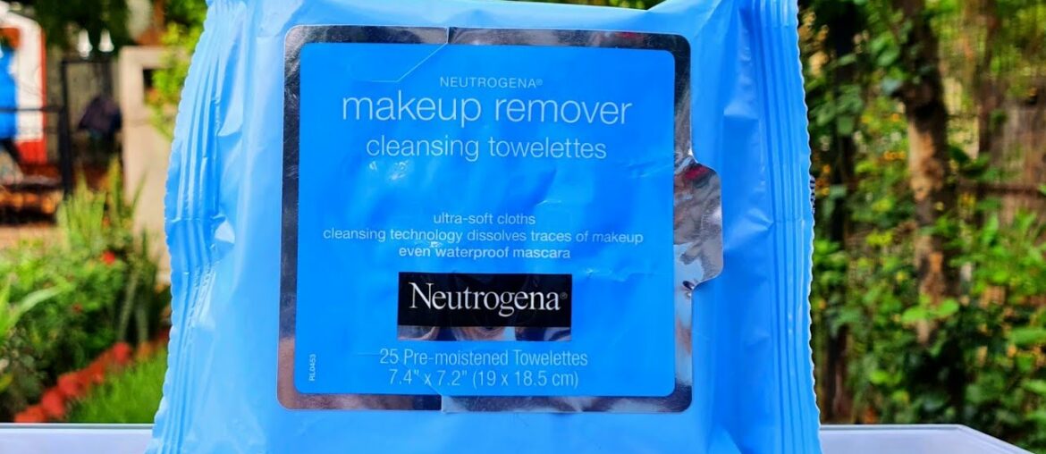Neutrogena makeup remover cleansing towelettes review & demo | RARA | makeup remover wipes |