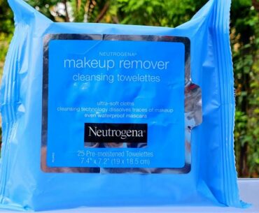 Neutrogena makeup remover cleansing towelettes review & demo | RARA | makeup remover wipes |