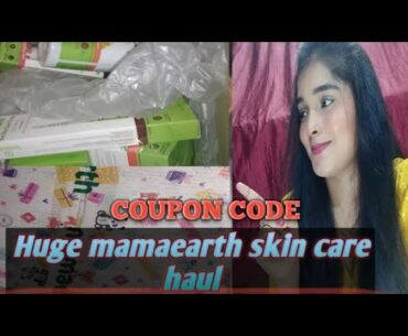 Huge mamaearth skin care hual/mamaearth best products/ COUPON CODE/ lifestyle beauty ruhi