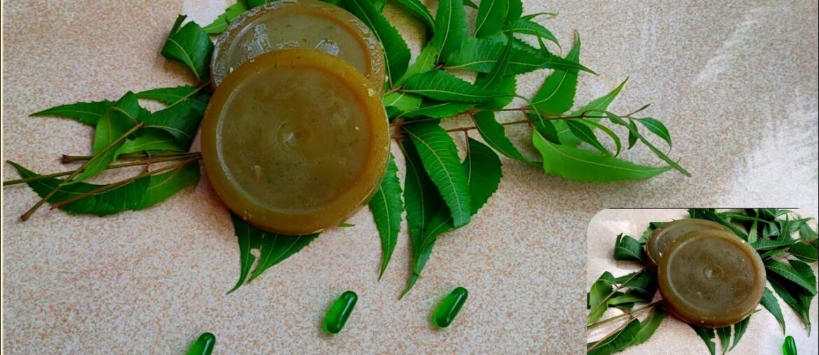 HOME MADE NEEM SOAP / For clear skin/beauty soap/easy to make/Thasli's kitchen