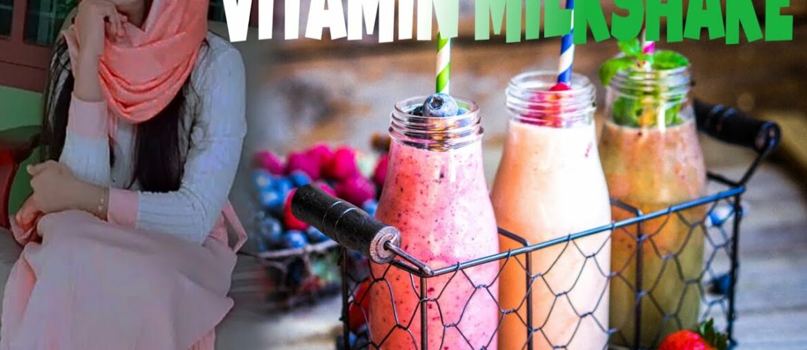 Easy Vitamin Milkshake/Vitamin/How To Make Vitamin Milkshake