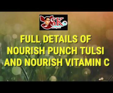 #Immunity_Booster NOURISH PUNCH TULSI DROP AND VITAMIN C