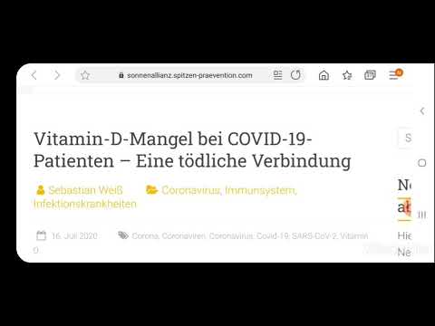 Vitamin D Mangel bei Covid19