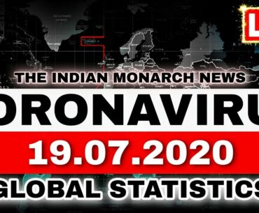 CORONAVIRUS WORLD TRACKER - 19 JUL 2020 | COVID-19 CASES: COUNTRY-WISE GLOBAL STATISTICS NEWS UPDATE