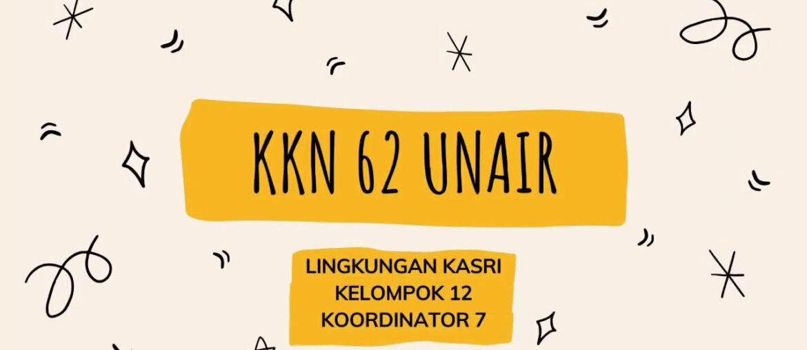 KKN 62 UNAIR LINGKUNGAN KASRI Sosialisasi dan Pembagian masker serta vitamin-C