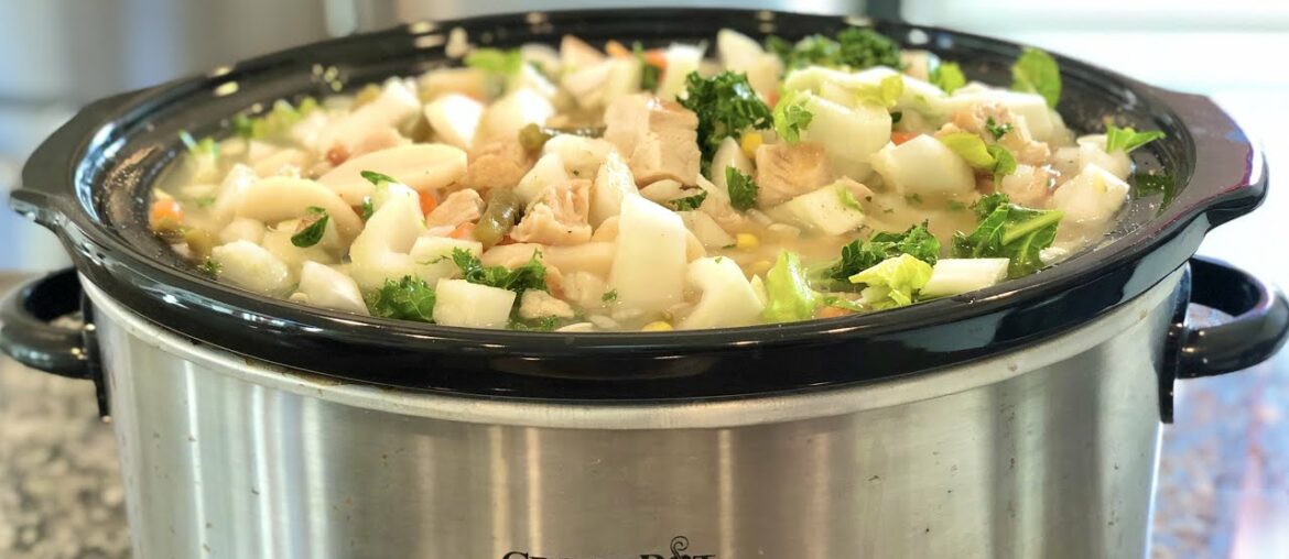 GRILLED CHICKEN LOW SODIUM IMMUNE POWER BOOSTING VEGETABLE SOUP // COVID-19 FOOD FIGHTING NUTRIENTS