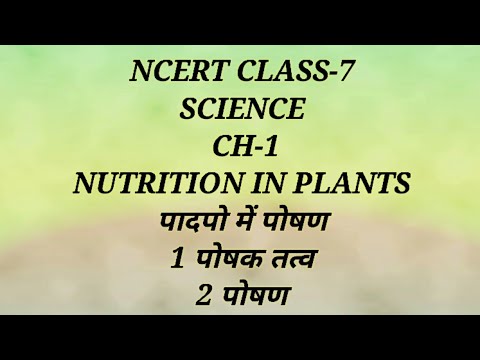 NCERT CLASS 7 SCIENCE CH-1  NUTRITION IN PLANTS