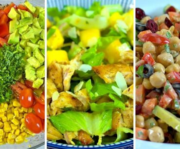 3 healthy & delicious salad recipes | Highly nutritional salads for lunch