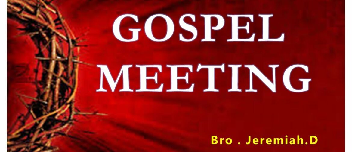 Bethel Prayer House, Shapur Nagar, HYD || Gospel Meeting || 26 -July -20 ||