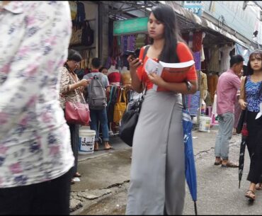 Hard to find Fat Girls in Myanmar, Walking Around Yangon Before COVID 19