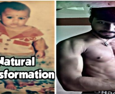 My 1 Year Natural body Transformation motivation Harshal Nimkar Bodybuilding Fitness motivation