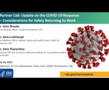 CDC COVID-19 Partner Update: Non-healthcare Workplace Contract Tracing and Testing Strategy