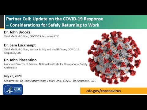 CDC COVID-19 Partner Update: Non-healthcare Workplace Contract Tracing and Testing Strategy