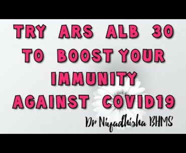 Homoeopathic Immune booster Arsenicum alb30 to boost your immunity against Covid19|