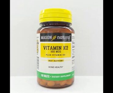 Buyer Reviews Mason Natural Vitamin K2 Plus D3, 100 Tablets Dietary Supplement