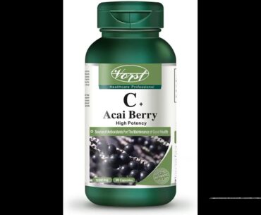 Acai Berry 5000mg plus Vitamin C 90 Capsules Antioxidant Fat Burner Supplement Immune System He...