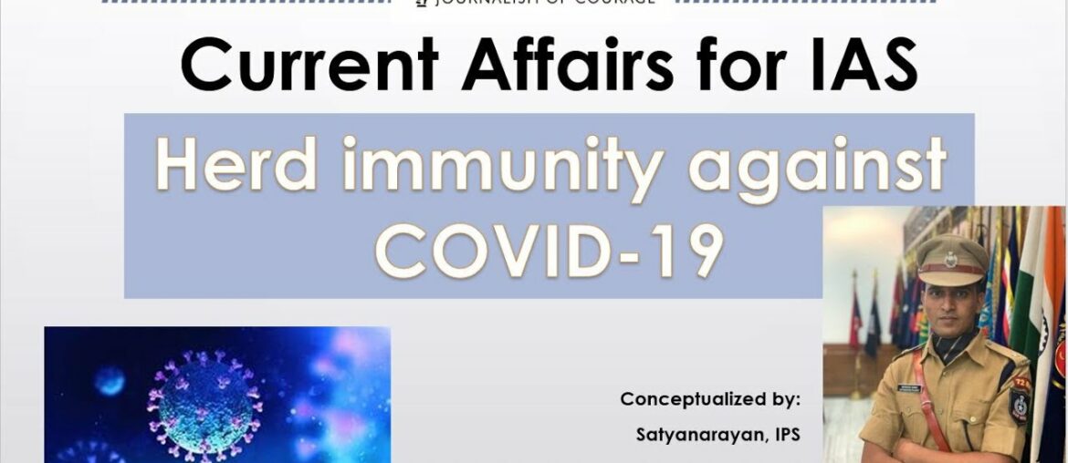 Herd immunity against COVID 19 | Current Affairs for IAS | Satyanarayan IPS