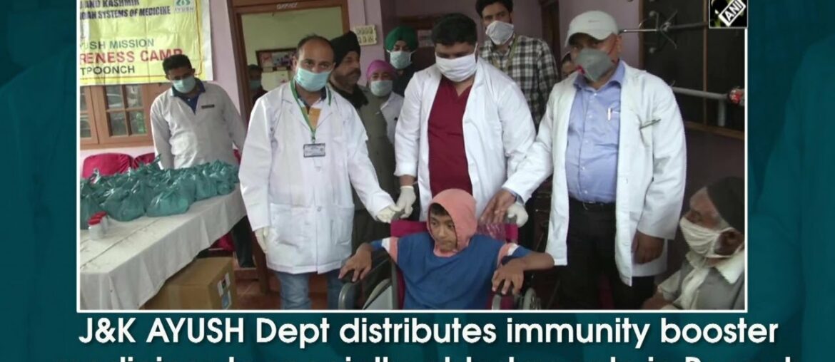 J&K AYUSH Dept distributes immunity booster medicines to specially-abled people in Poonch