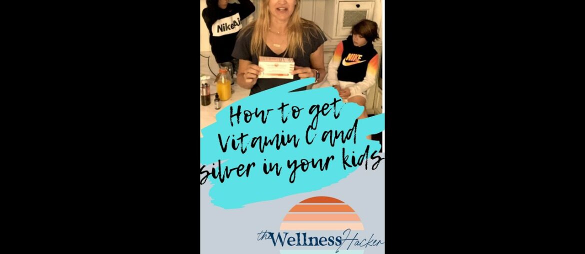 How to get kids to take Liposomal Vitamin C - Hint, it involves. a coffee frother and orange juice!