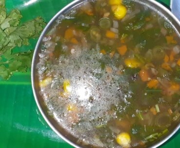 Healthy Lemon Coriander Soup - Vitamin C Rich Soup