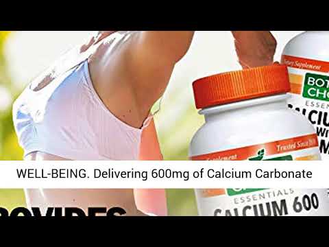 Botanic Choice Calcium 600 with Vitamin D - Adult Daily Supplement - Combines Essential Vitamins