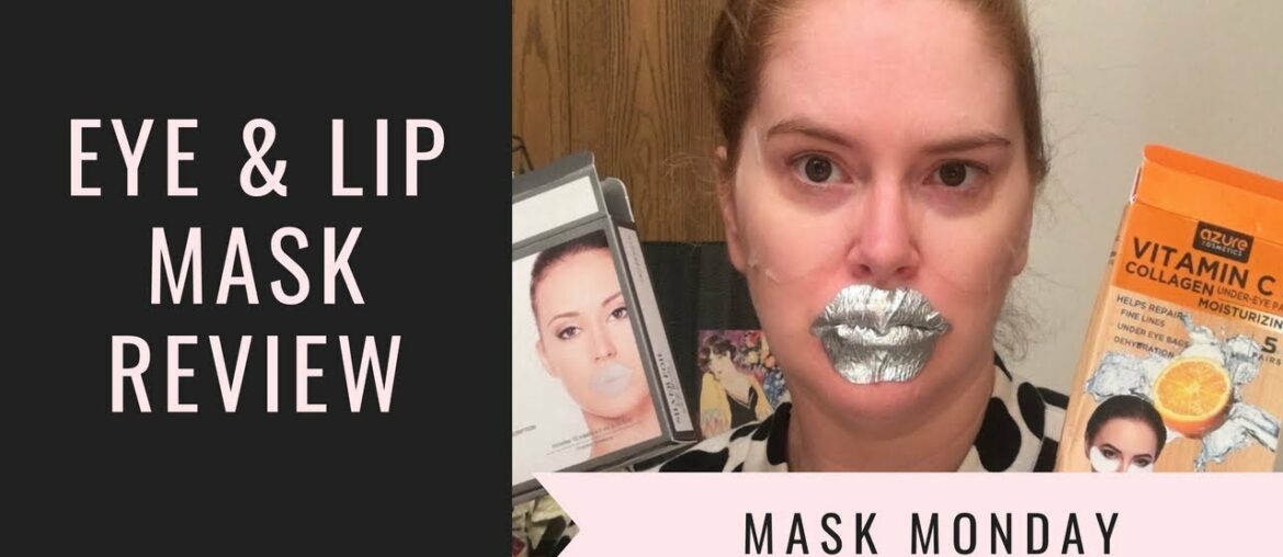 SILVER FOIL LIP MASK + VITAMIN C EYE MASK Demo + Review