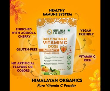 Himalayan Organics Daily Natural Vitamin C | Total Immunity Support