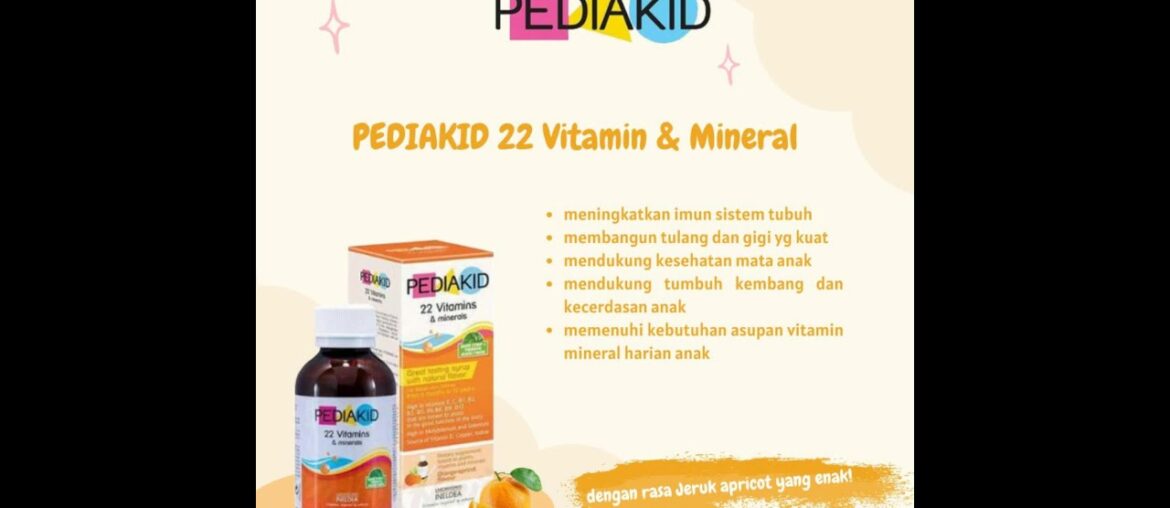 Jual Immune booster Pediakid 22 Vitamins and minerals I 0878 8515 5736