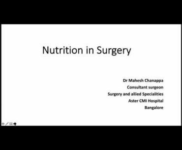 Nutrition in Surgery - Faculty Lecture