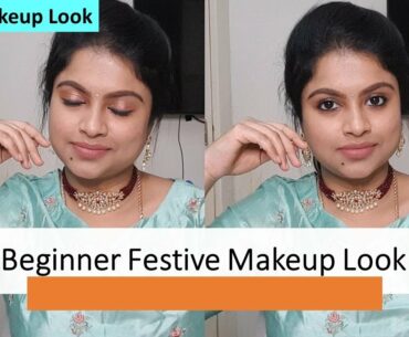 Rakhi/Beginner Festive Makeup Look 2020/Step-By-Step Festive MakeupLook With MinimalProductsJuly2020