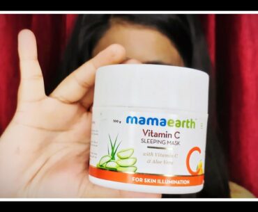 Finally a NON sponsored Review of MamaEarth Vitamin C Sleeping Mask | Priyanka Mebarak