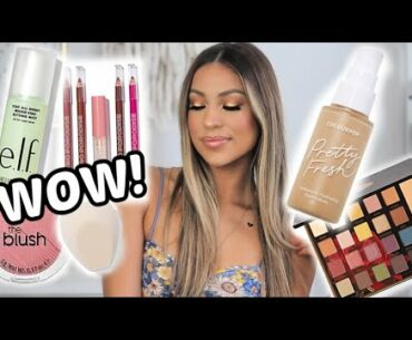 TRYING NEW COLOURPOP PRETTY FRESH FOUNDATION  | TESTING NEW DRUGSTORE MAKEUP | ALL DAY WEAR TEST