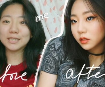 my awkward ABG transformation | Baddie Asian Baby Girl makeup
