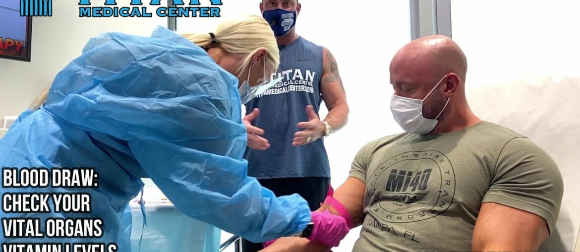 Titan Medical Center does an in-house blood draw on Drew from the MI40 gym in Tampa FL