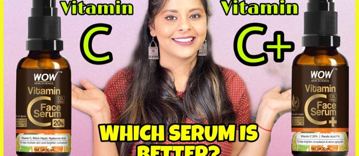 WOW Vitamin C+(Plus) Face Serum - Vitamin C 20%, Ferulic Acid 1% - REVIEW & DEMO | SRISHTI'S DIARY