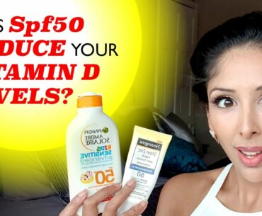 DOES SPF50 reduce VITAMIN D levels?  DOCTOR V| Brown/ dark skin of colour | skin care