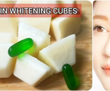 ice cube facial with vitamin e capsule for skin whitening and glowing skin!!