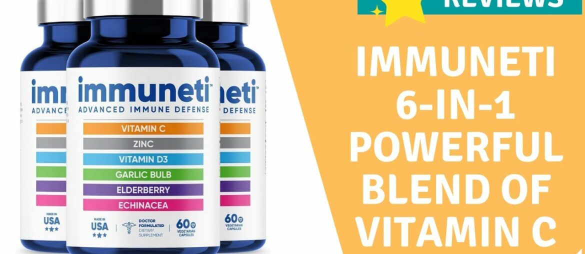 Immuneti - Advanced Immune Defense 6-in-1 Powerful Blend of Vitamin C Vitamin D3 3 Pack Overview