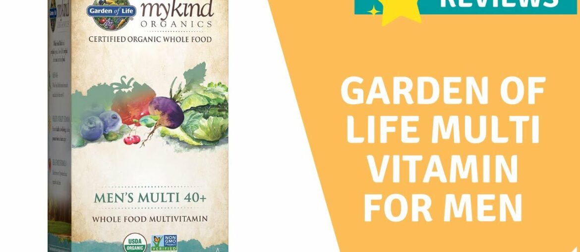 Garden of Life Multivitamin for Men mykind Organic Men's 40+ Whole Food Vitamin Supplement Overview