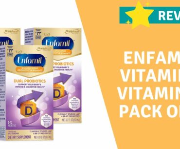 Enfamil Vitamins Breastfed Infant Probiotics & Vitamin D Dual Probiotics Drops Pack of 3 Overview