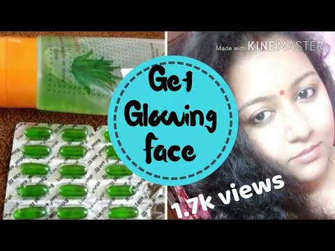 Get glowing face in 2 minutes || using vitamin e oil & aloe Vera gel || beauty with brain