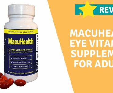 MacuHealth Eye Vitamins Supplement for Adults (90 Softgels 3 Month Supply) Eye Formula with Lutein