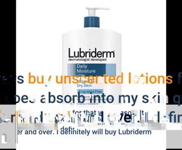 Lubriderm Daily Moisture Hydrating Unscented Body Lotion with Vitamin B5 for Normal to Dry Skin...