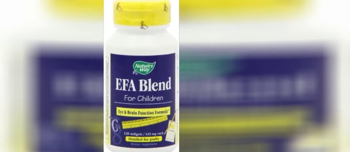 Nature's Way EFA Blend for Children Eye & Brain Function DHA / EPA with Vitamin E, 120 Softgels