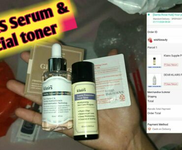 KLAIRS FRESHLY JUICE VITAMIN C SERUM AND KLAIRS SUPPLE PREPARATION FACIAL TONER! By ceagre manuel