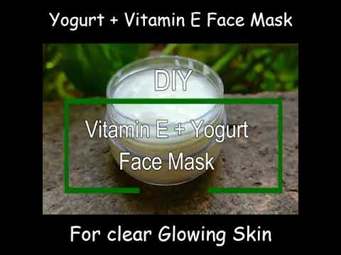 APPLY YOGURT VITAMIN E FACE MASK TO REMOVE DARK SPOTS ,WRINKLES & BLEMISHES .