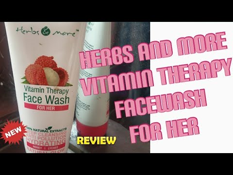 #Netsurf Vitamin therapy #facewash for #her - #Herbs&More facewash #review and #demo. #Honey #Lychee