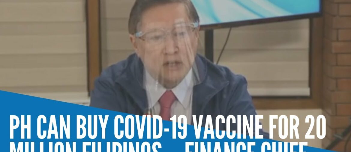 PH can buy COVID 19 vaccine for 20 million Filipinos    Finance chief